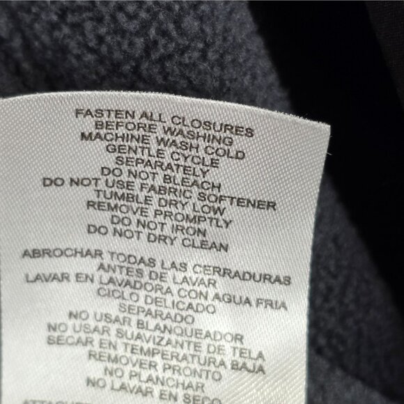 Mens Free Country Gray Fleece Full Zip Jacket Polyester Warm Outerwear Size XL - Picture 7 of 7